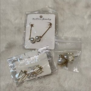 Elegant Pearl Drop Earrings Sets
